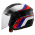 LS2 OF616 Airflow II Rush Motorcycle Helmet - White/Blue/Red